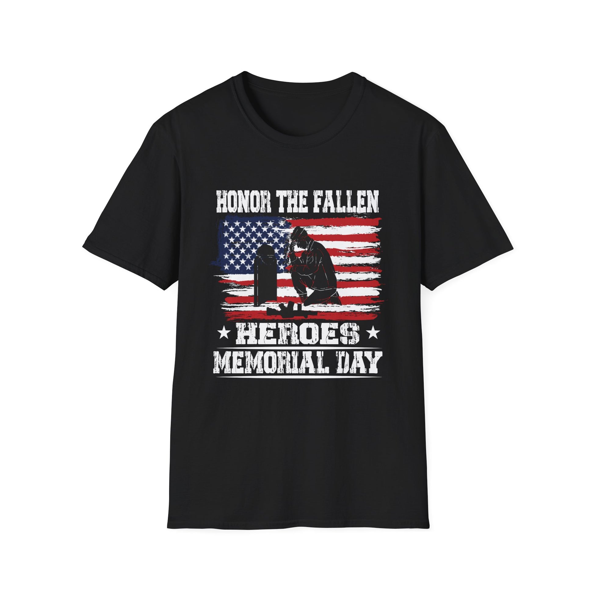 Honor The Fallen Heroes Memorial Day Veteran Military Unisex T-Shirt