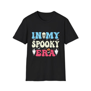 Halloween In My Spooky Era Halloween Ghost Groovy Halloween T-Shirt Unisex Softstyle T-Shirt