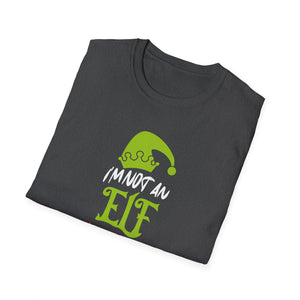 Im Not An Elf Just Short Funny Christmas Xmas Men Women Kids Unisex T-Shirt