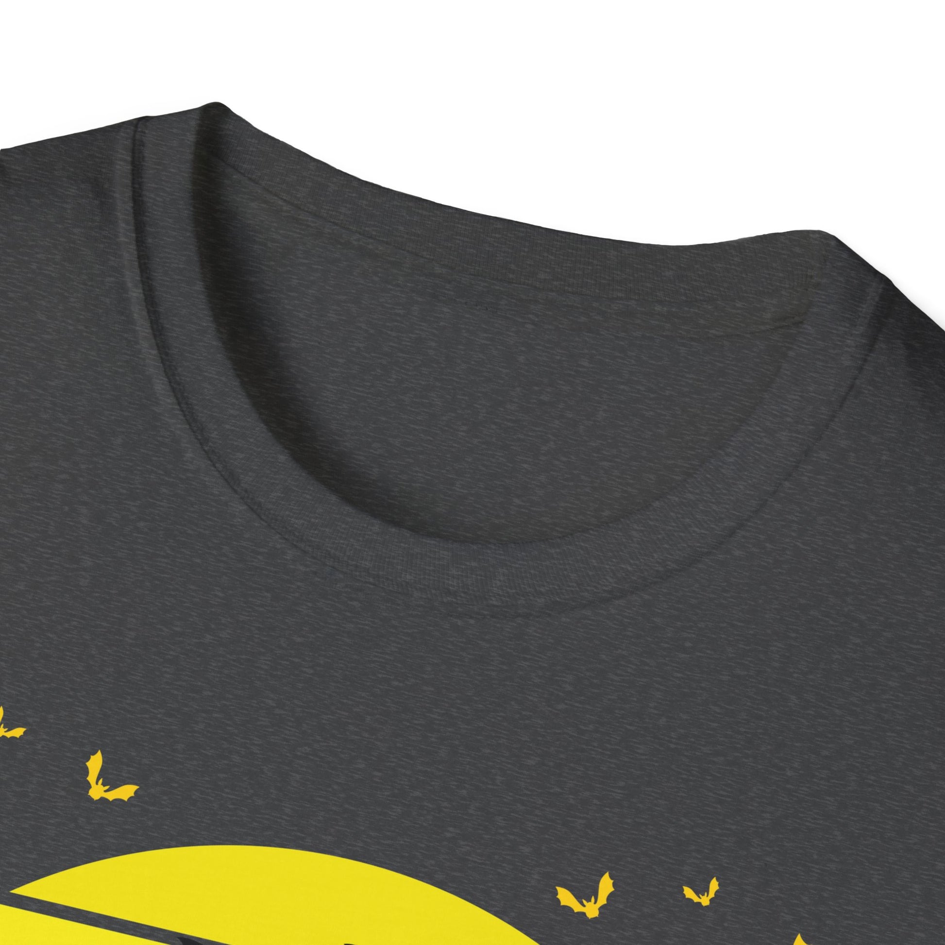 Halloween Sunset Haunted House T-Shirt — Spooky Castle & Bats Tee
