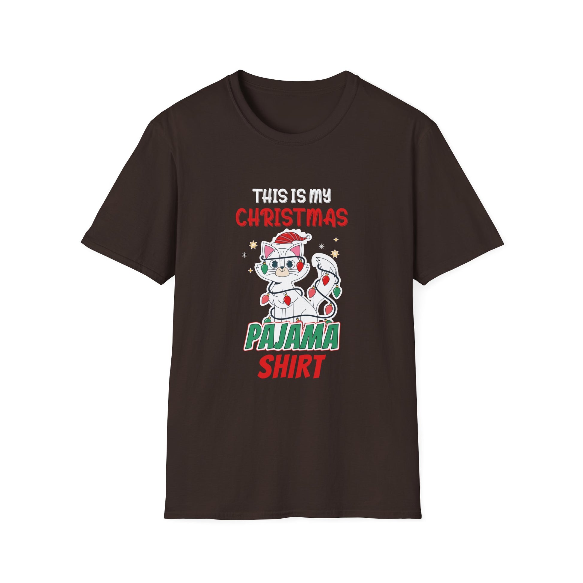 Cat Lover This Is My Christmas Pajama Shirt Christmas Unisex T-Shirt