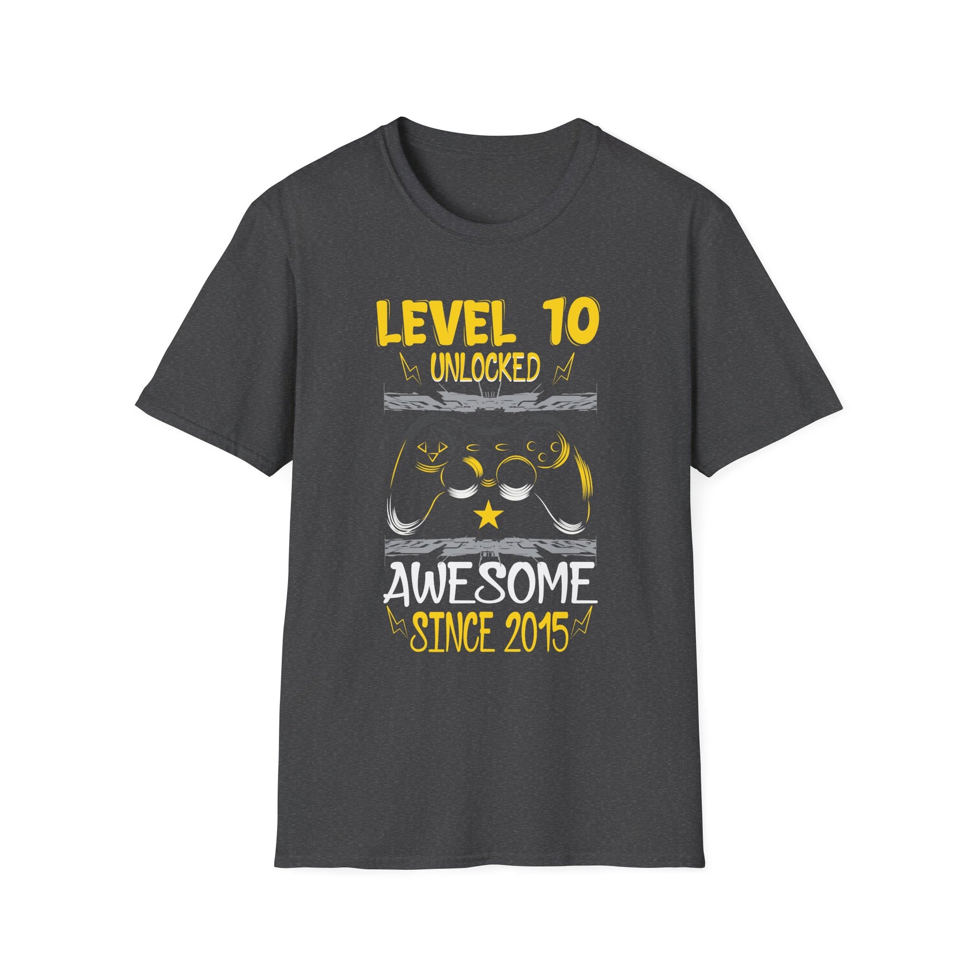 10th Birthday Gamer 10 Year Old Funny Bday Boy Nine Son Unisex T-Shirt