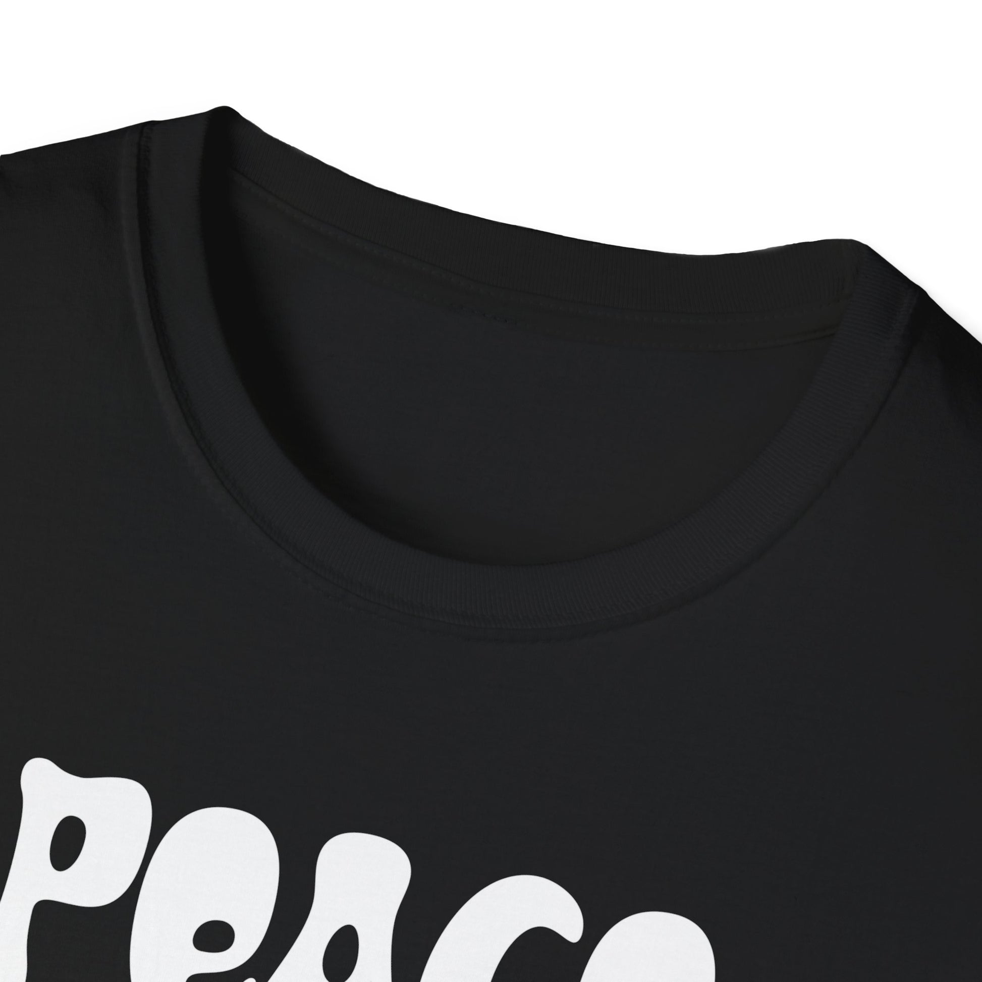 Peace Love Halloween T-Shirt — Retro Pumpkin Moon Graphic Tee