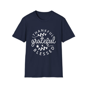 Thankful Grateful Blessed Unisex Softstyle T-Shirt