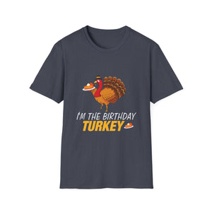 Thanksgiving Birthday Gifts Funny Bday Born on Thanksgiving  Unisex T-Shirt