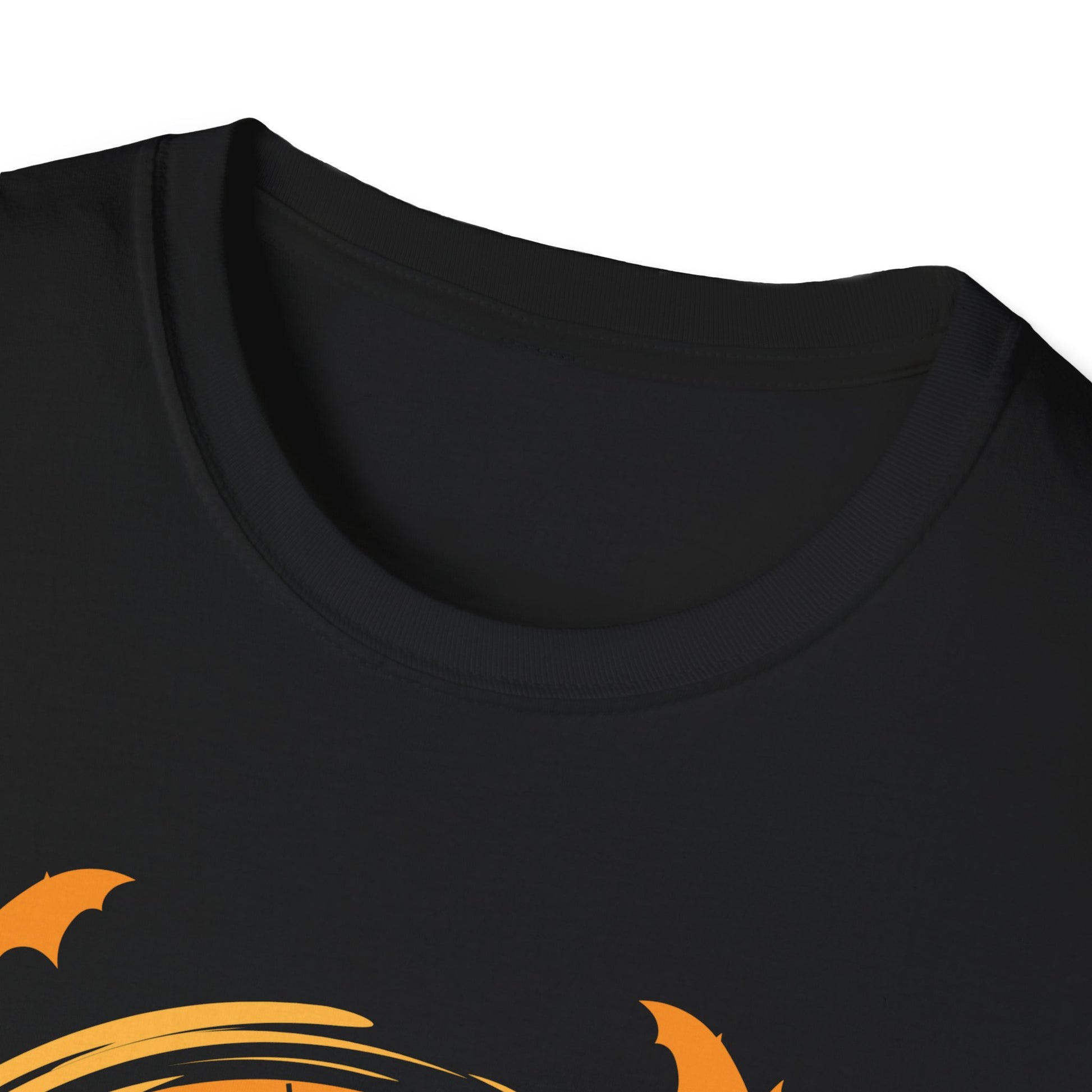 Halloween Dog T-Shirt — Black Moon, Bats & Spiderweb Graphic
