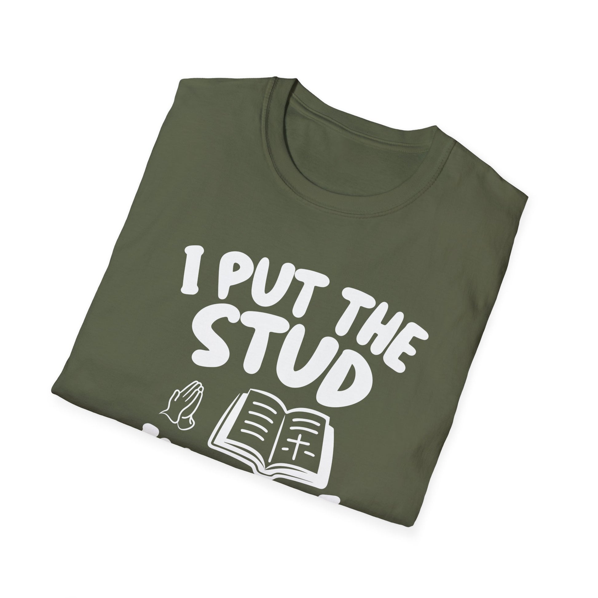 Bible Study T-Shirt — "I Put the Stud in Bible Study" Christian Funny Tee
