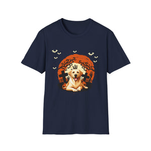 Funny Halloween Dog tee Golden Retrievers Halloween Tee