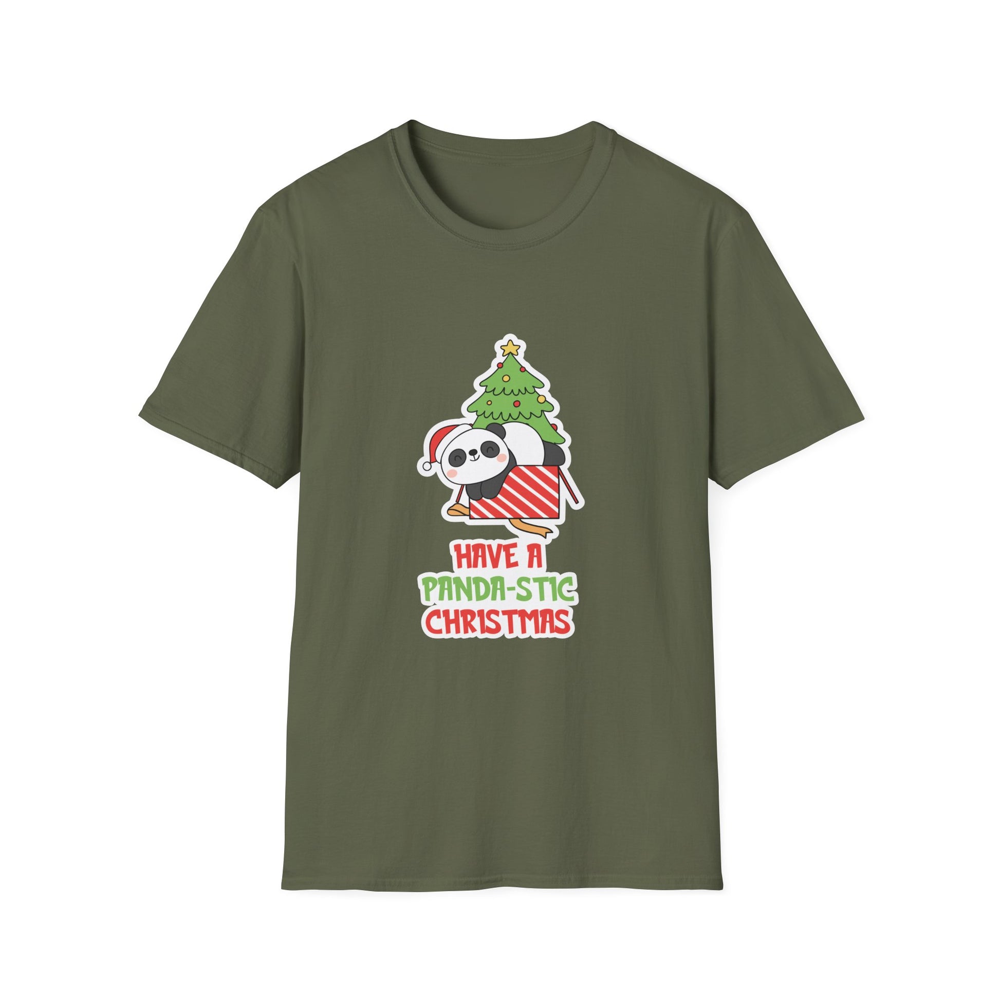 Christmas Panda T-Shirt — "Have a Panda-stic Christmas" Holiday Tee