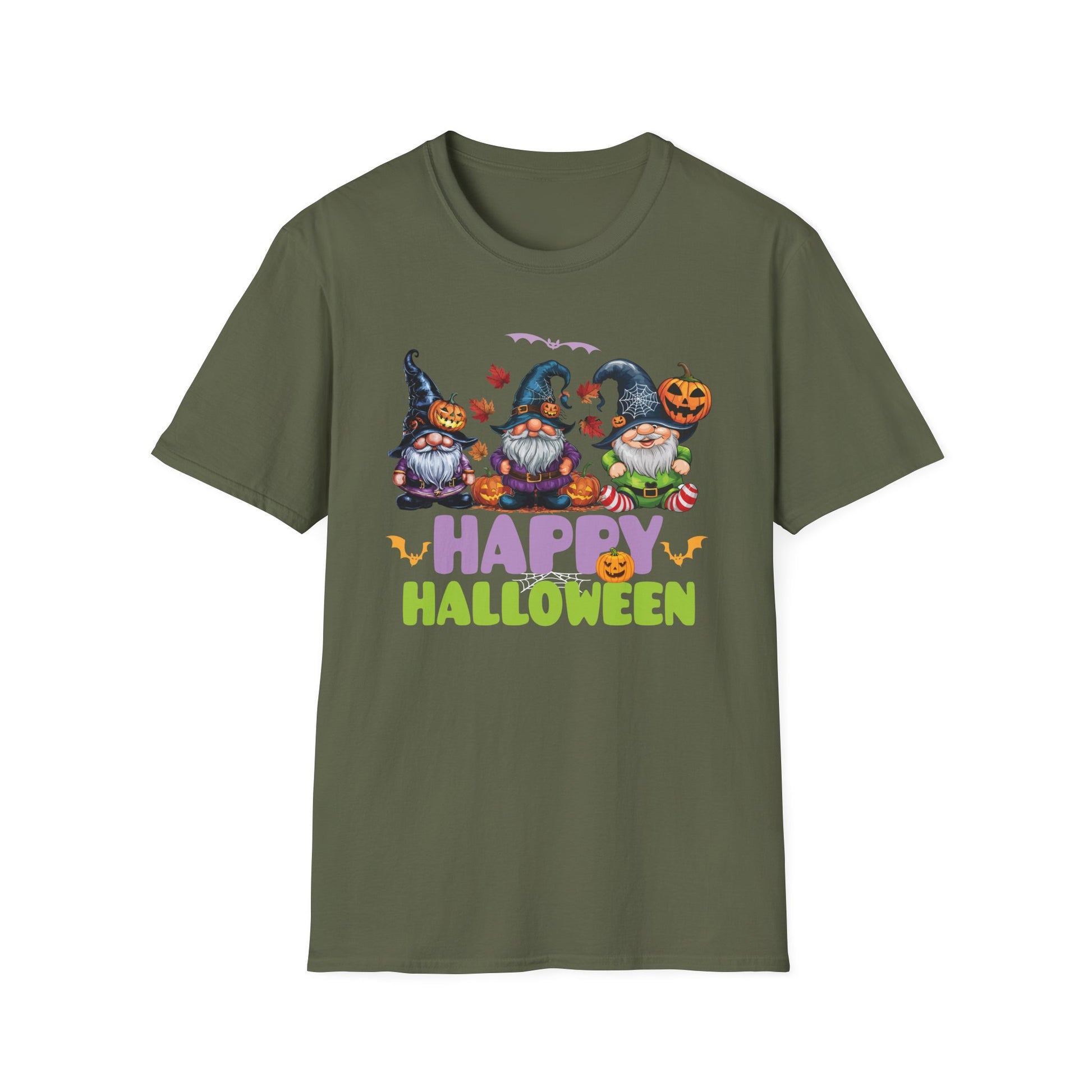 Happy Halloween Gnomes T-Shirt — Cute Spooky Pumpkin Gnome Halloween Tee