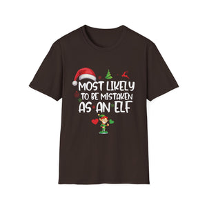 Most Likely To Be Mistaken As An Elf Family Christmas T-Shirt