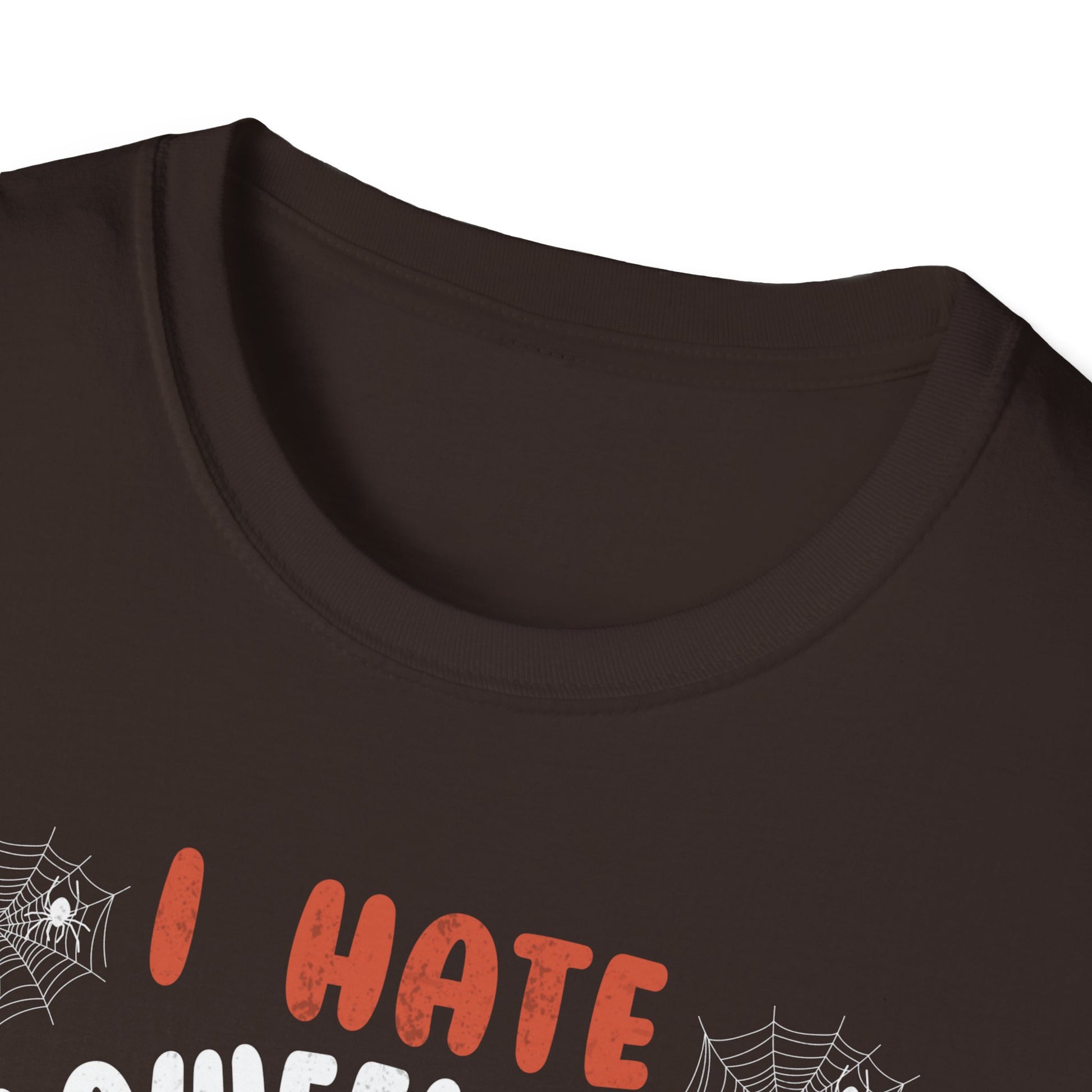 Halloween Cat T-Shirt — "I Hate Halloween People and Halloween and People" Funny Retro Tee