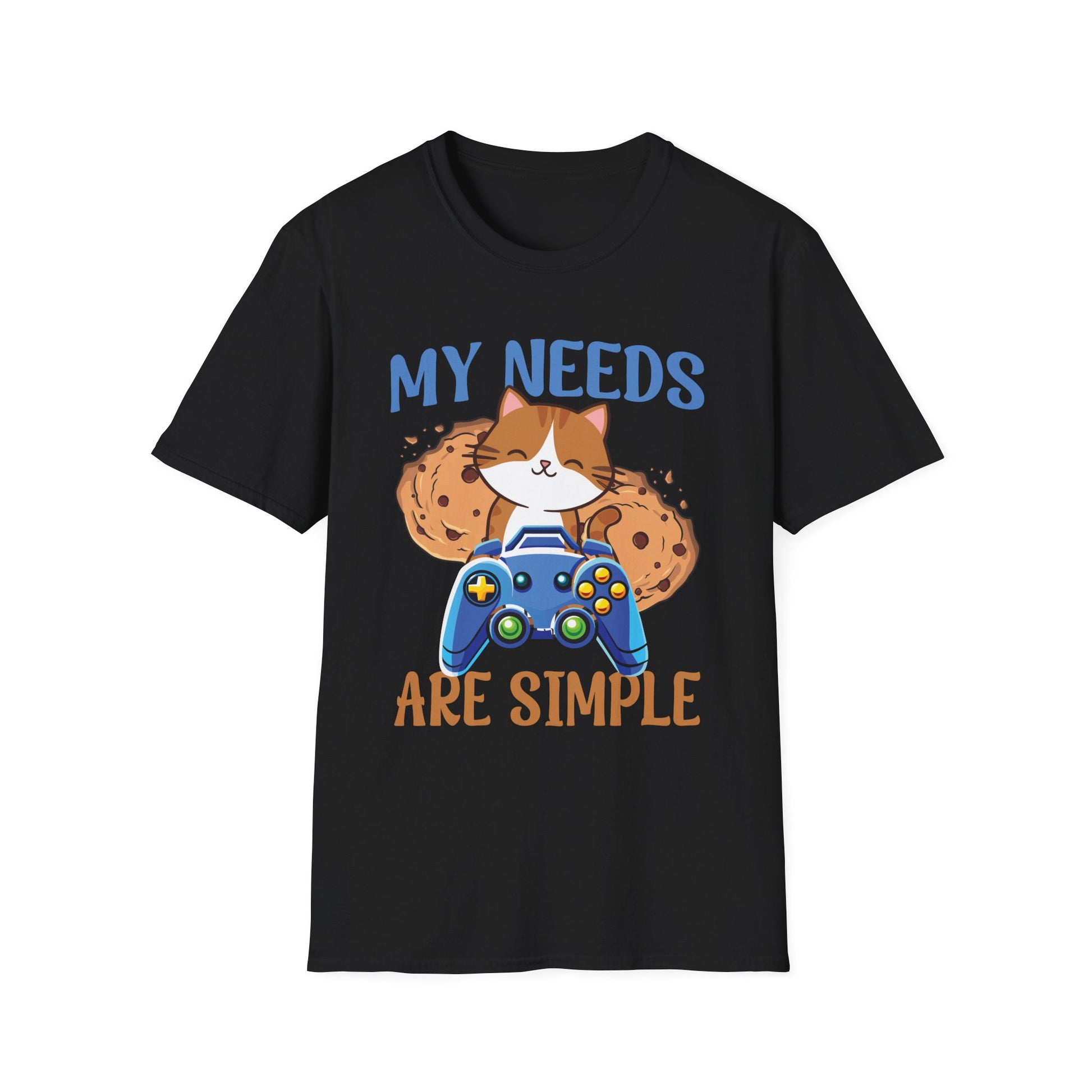 Cats Gaming Cookies Video Gamer Cat Gaming  Unisex T-Shirt