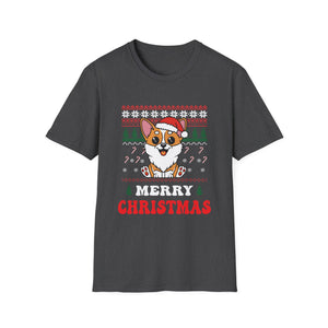 Christmas Corgi T-Shirt — Merry Christmas Holiday Dog Tee