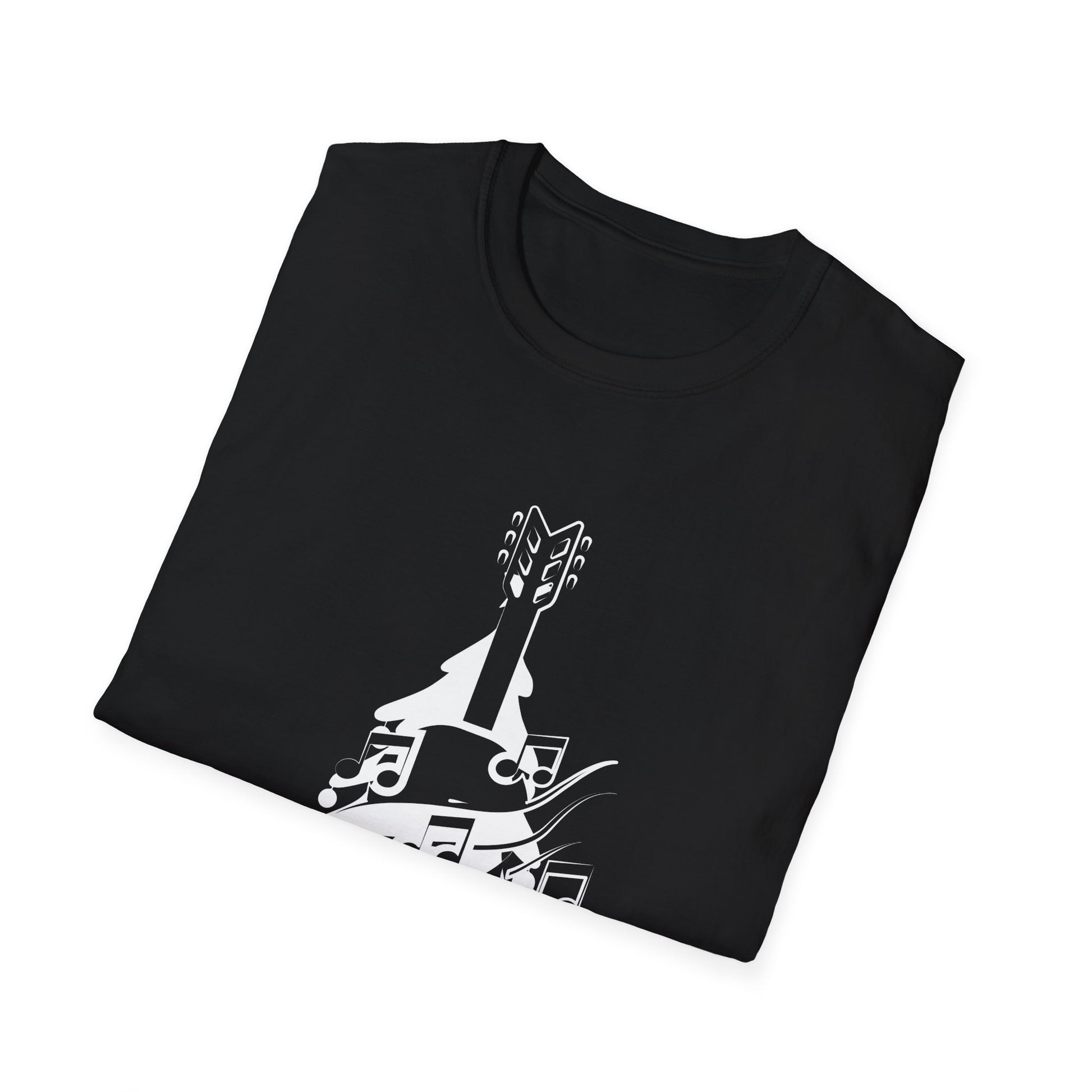 Christmas Guitar Tree Funny Guitarist Christmas Unisex T-Shirt