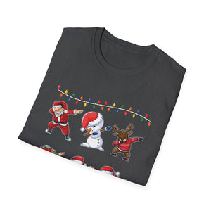 Dabbing Christmas Characters Holiday T‑Shirt