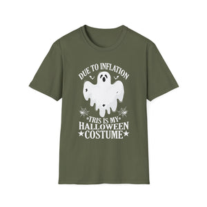 Due To Inflation This Is My Halloween Costume Cute Halloween TeeUnisex Softstyle T-Shirt