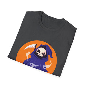 Halloween Grim Reaper T-Shirt — Cute Skeleton Costume Tee
