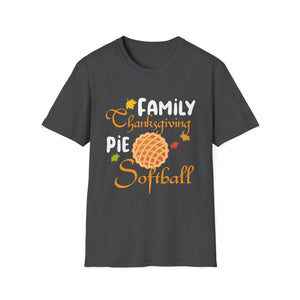 Thanksgiving Pie Softball Family T-Shirt