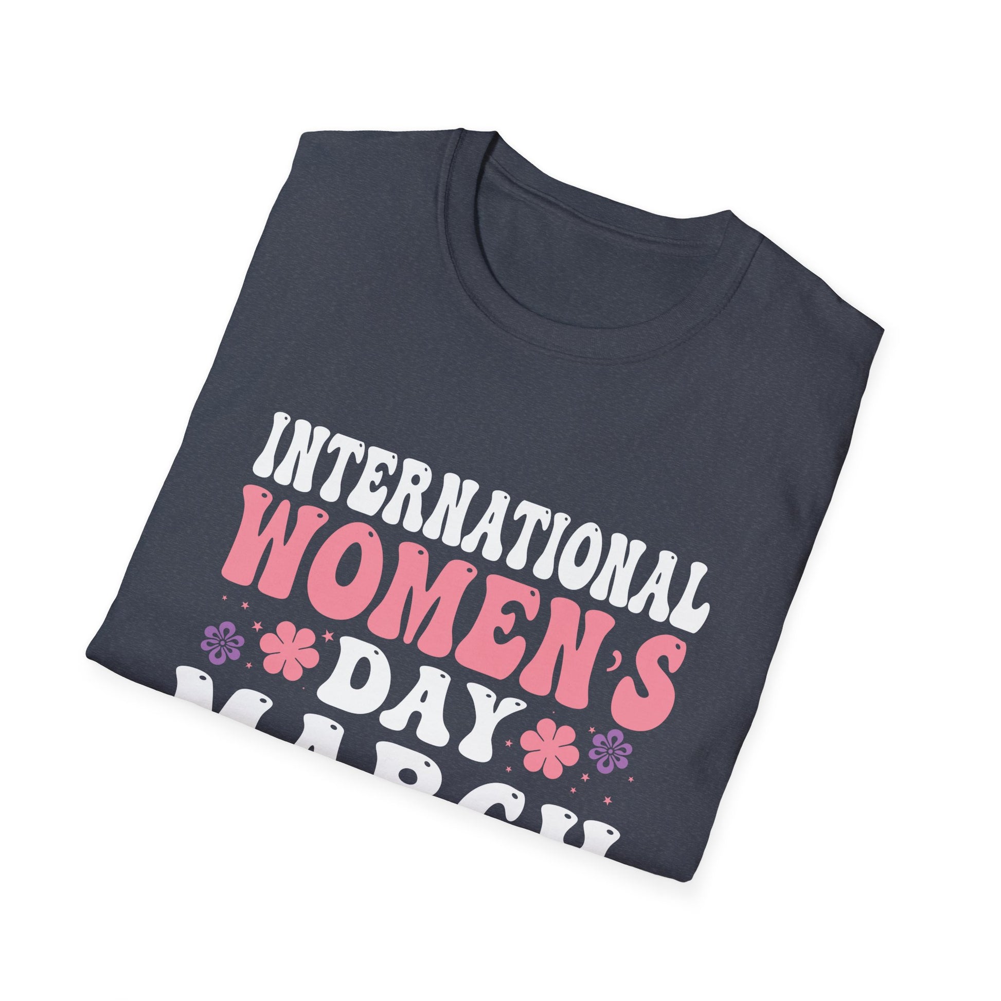 National Women's History Month 2025 Embrace Equity Groovy Unisex T-Shirt