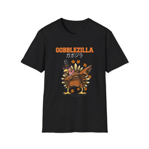 Gobblezilla Turkey T-Shirt — Funny Thanksgiving Graphic Tee  Unisex T-Shirt