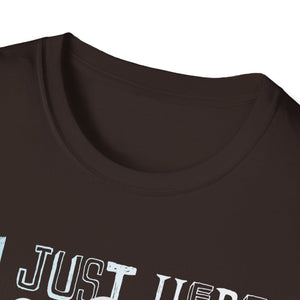 Just Here For The Boos Halloween Costume Funny Halloween Tee Unisex Softstyle T-Shirt
