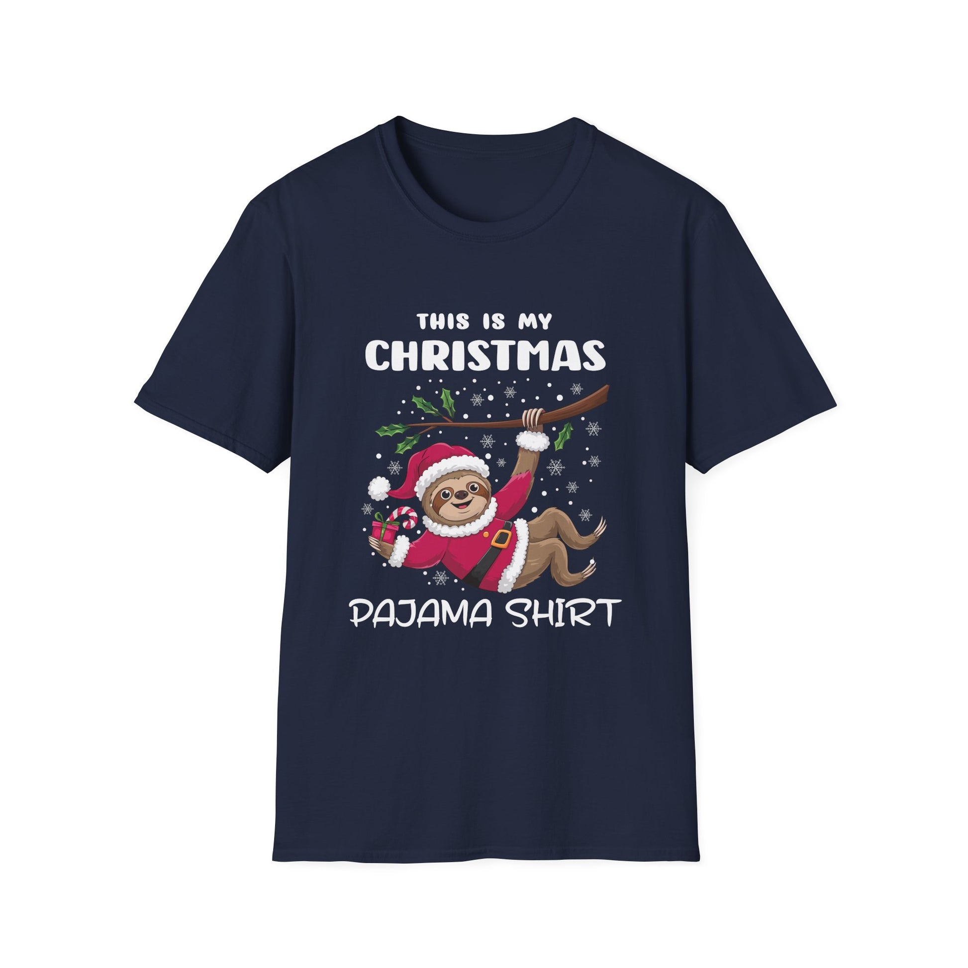 Sloth Christmas Cutie Sloths Christmas T-Shirt-productor-mockup