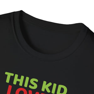 This Kid Loves Christmas Xmas Pajama Toddler Boys Girls Kids T-Shirt