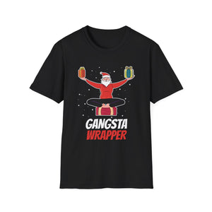 Funny Christmas Pajama Gangsta Wrapper Christmas Unisex Softstyle T-Shirt