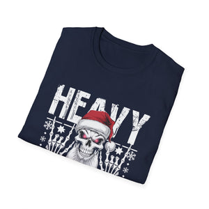 Heavy Christmas Skull Santa T-Shirt