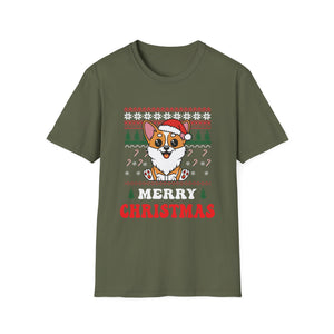 Christmas Corgi T-Shirt — Merry Christmas Holiday Dog Tee