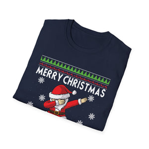Santa Floss T-Shirt — Merry Christmas Dabbing Santa Holiday Tee