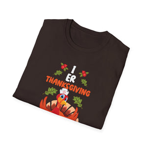 ER Thanksgiving Crew _ Emergency Room Nurse Thanksgiving Premium  Unisex T-Shirt