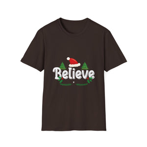 Believe Christmas Shirt Xmas Graphic  Christmas Vacation Unisex T-Shirt
