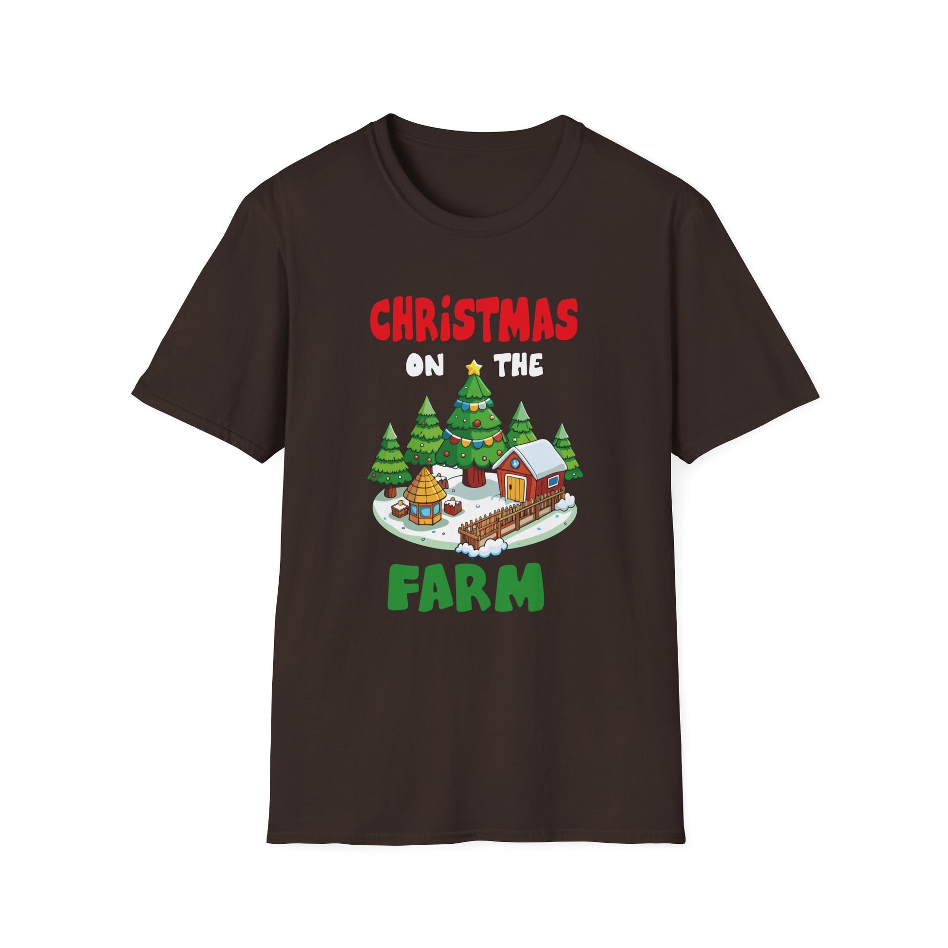 CHRISTMAS ON THE FARM Country Farmhouse Christmas Unisex T-Shirt