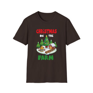 CHRISTMAS ON THE FARM Country Farmhouse Christmas Unisex T-Shirt