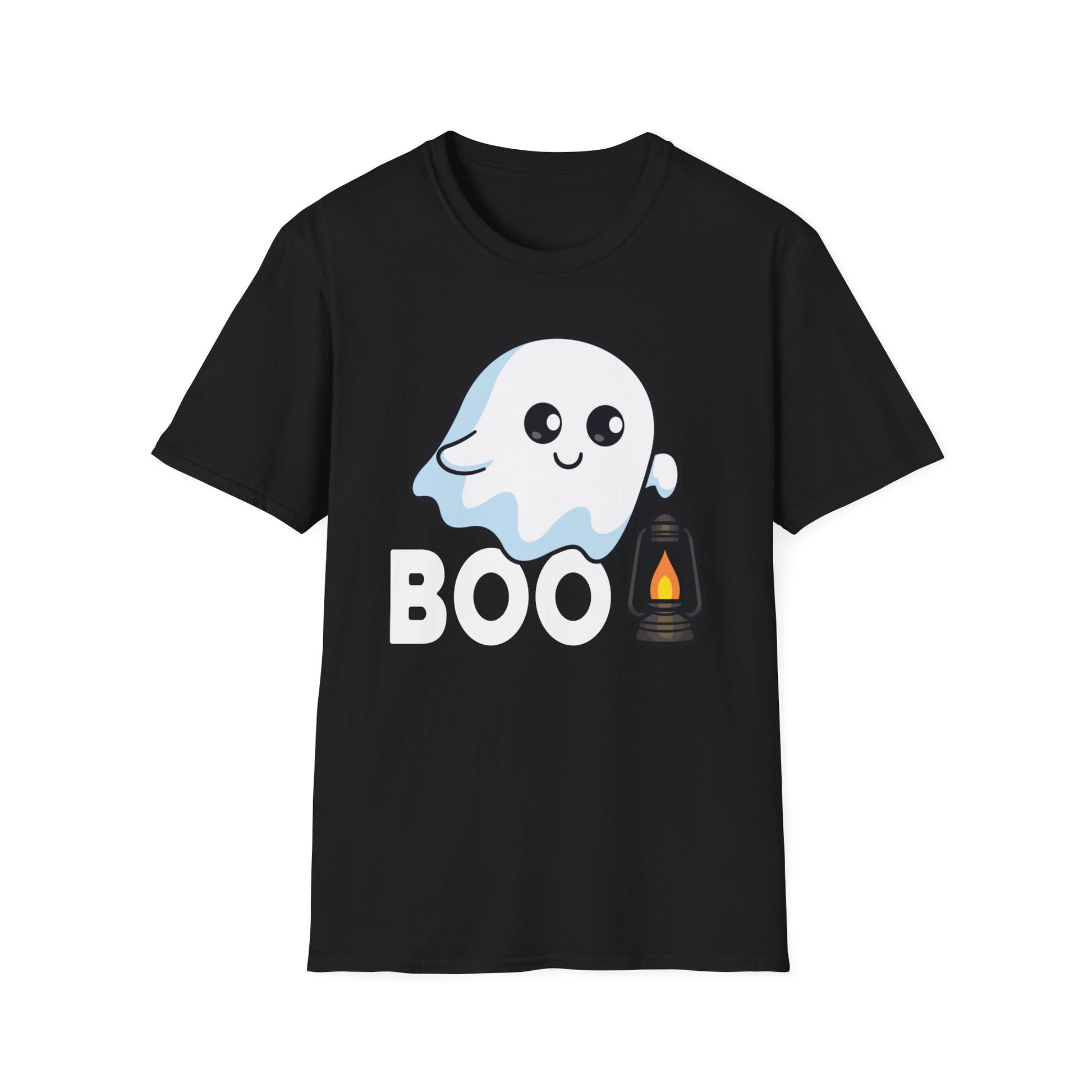 Halloween Ghost T-Shirt — Cute “Boo” Lantern Tee