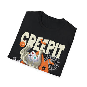 Chilling With My Creeps Halloween- Dancing Ghost Halloween Tee