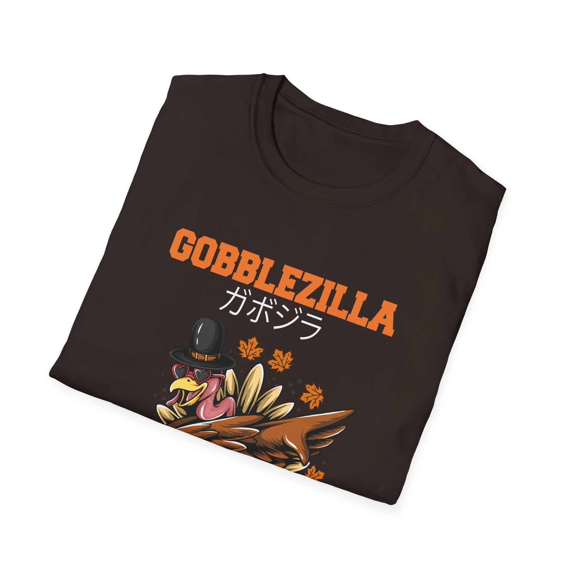 Gobblezilla Turkey T-Shirt — Funny Thanksgiving Graphic Tee  Unisex T-Shirt