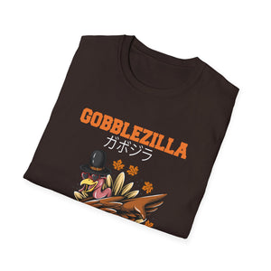 Gobblezilla Turkey T-Shirt — Funny Thanksgiving Graphic Tee  Unisex T-Shirt