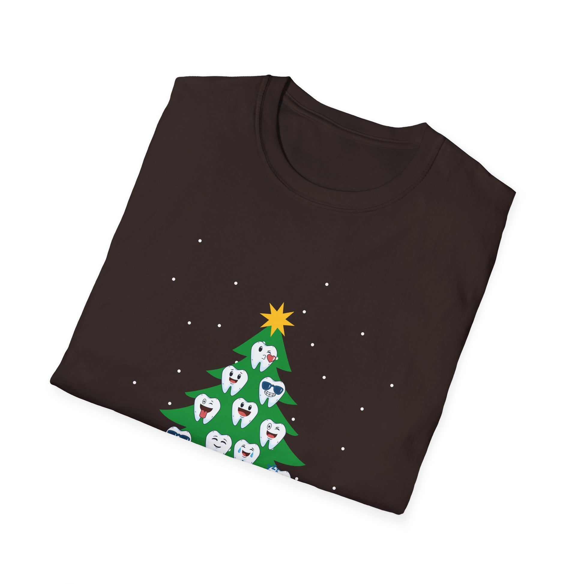 Christmas Dental Tree T-Shirt — "Merry Christmas" Dentist Holiday Tee