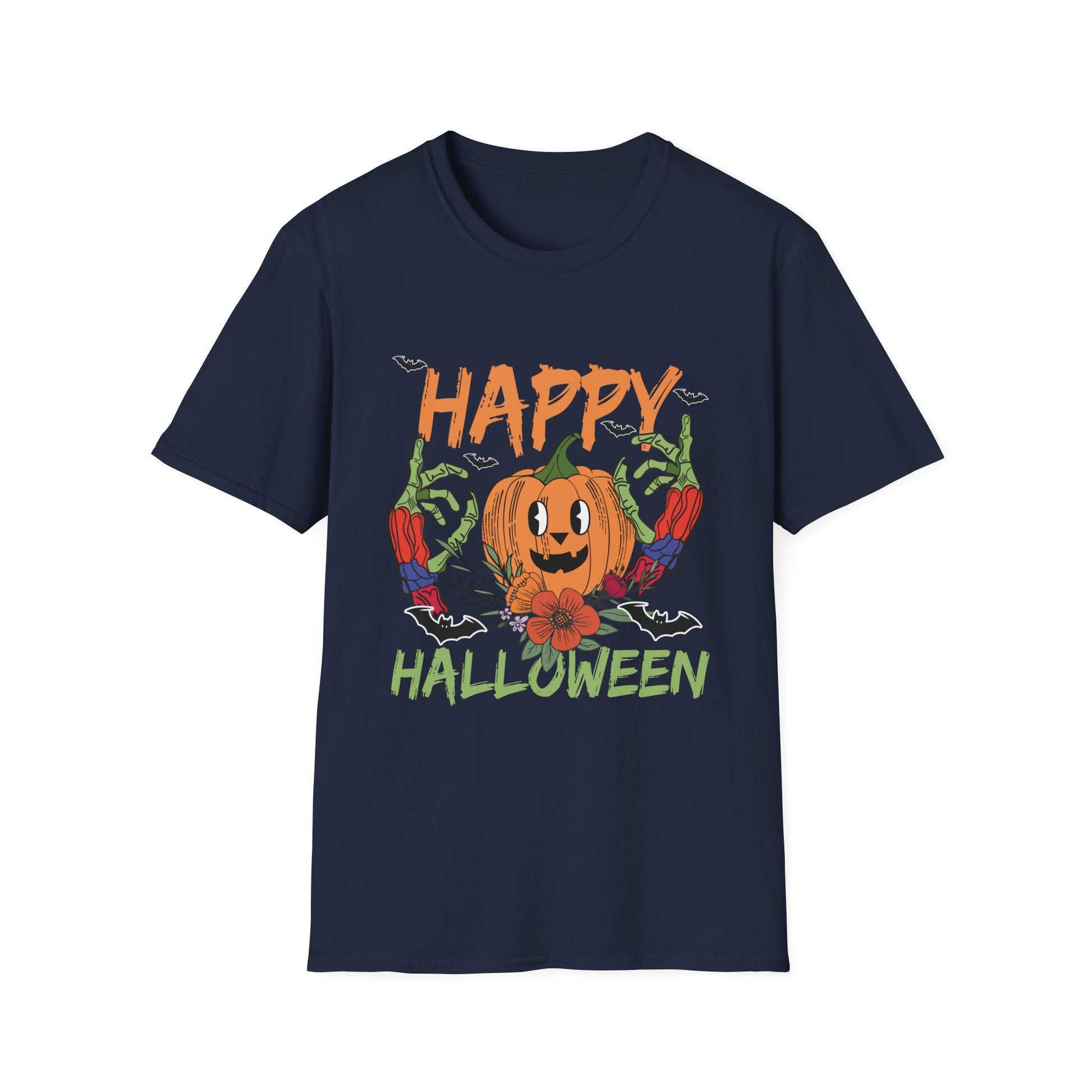 Happy Halloween Pumpkin T-Shirt — Jack-O'-Lantern Graphic Tee