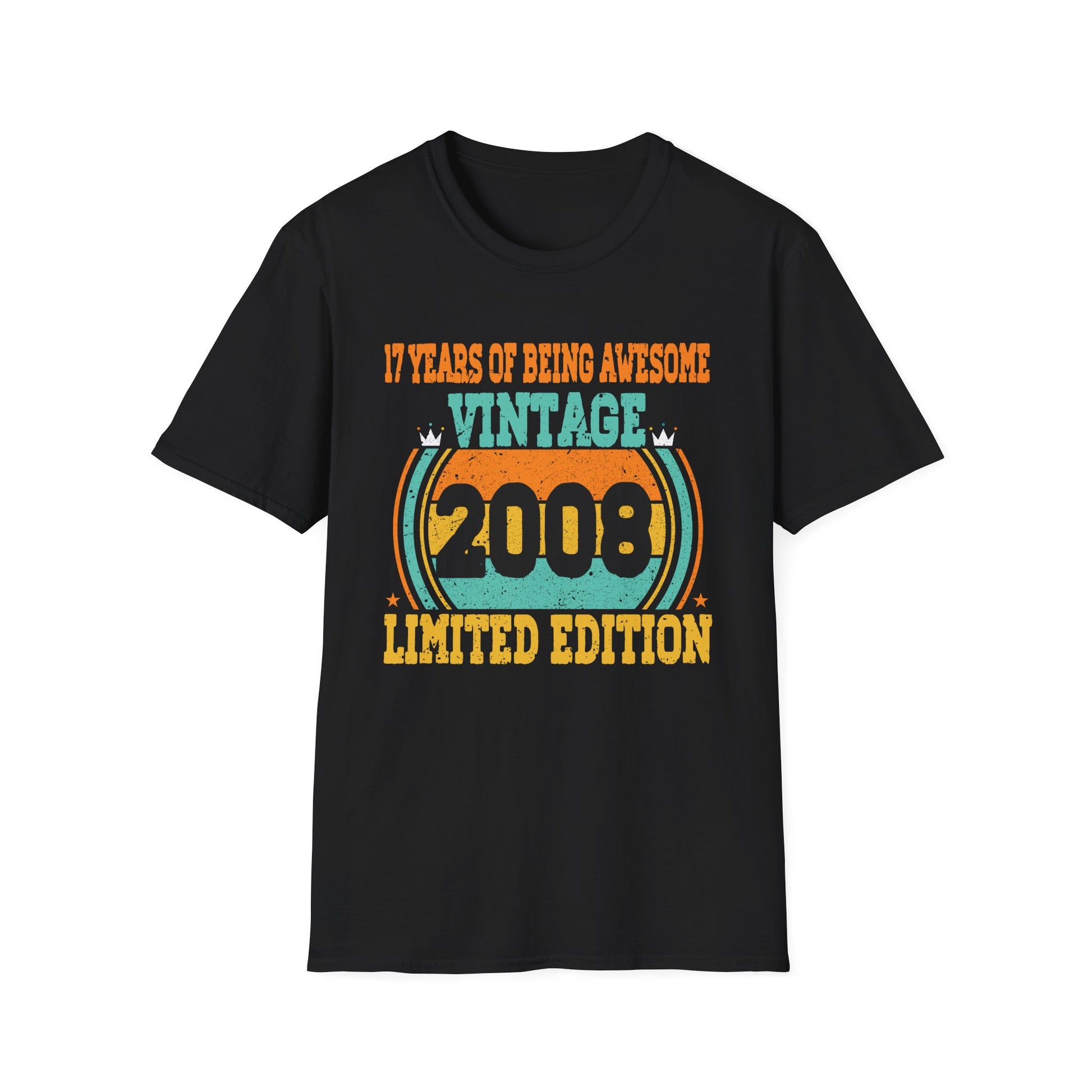 17 Year Old Gifts Vintage 2008 Limited Edition 17th Birthday Unisex T-Shirt