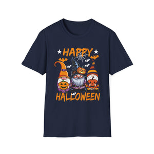 Gnomes Halloween Witch Garden Gnomes Happy Halloween  Unisex Softstyle T-Shirt