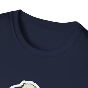 Cute Winter Squirrel T-Shirt — Cartoon Squirrel Wearing Knit Hat and Acorn