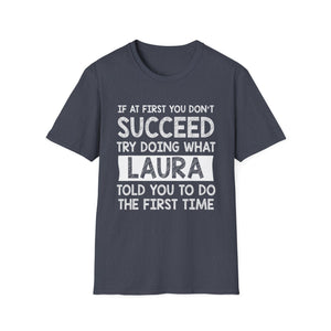 LAURA Gift Name Personalized Birthday Funny Christmas Joke T-Shirt