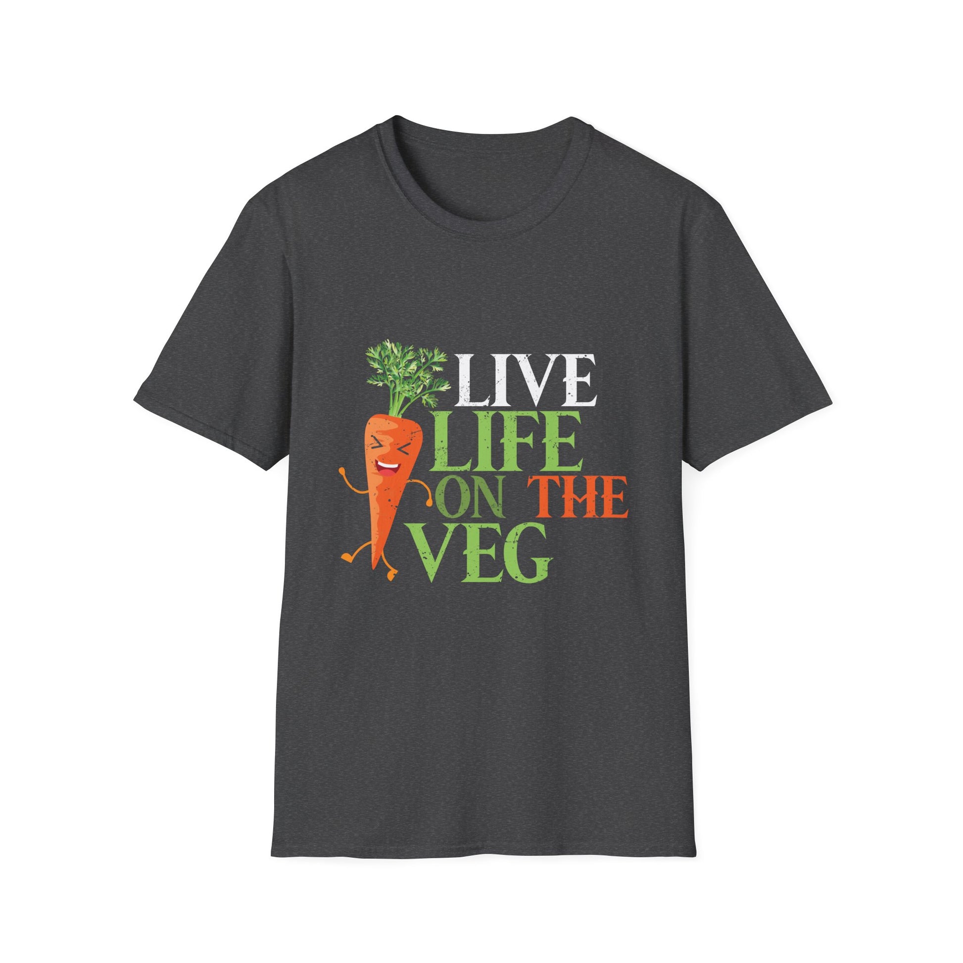 Funny plant based design_ carrot with funny Vegan Slogan Unisex T-Shirt
