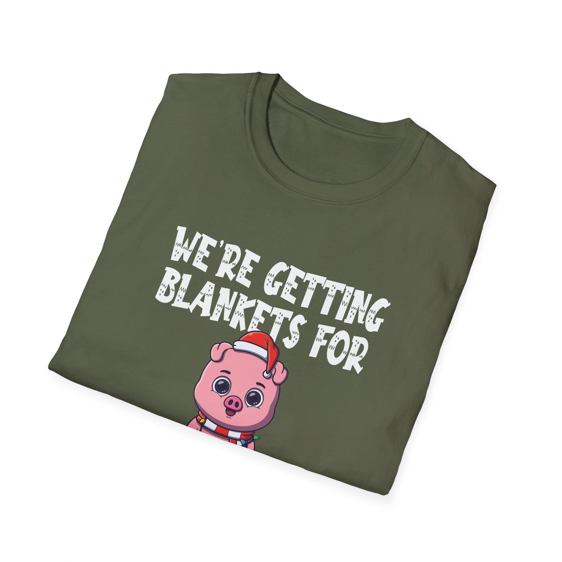 Funny Festive Pigs in Blankets Christmas Unisex T-Shirt