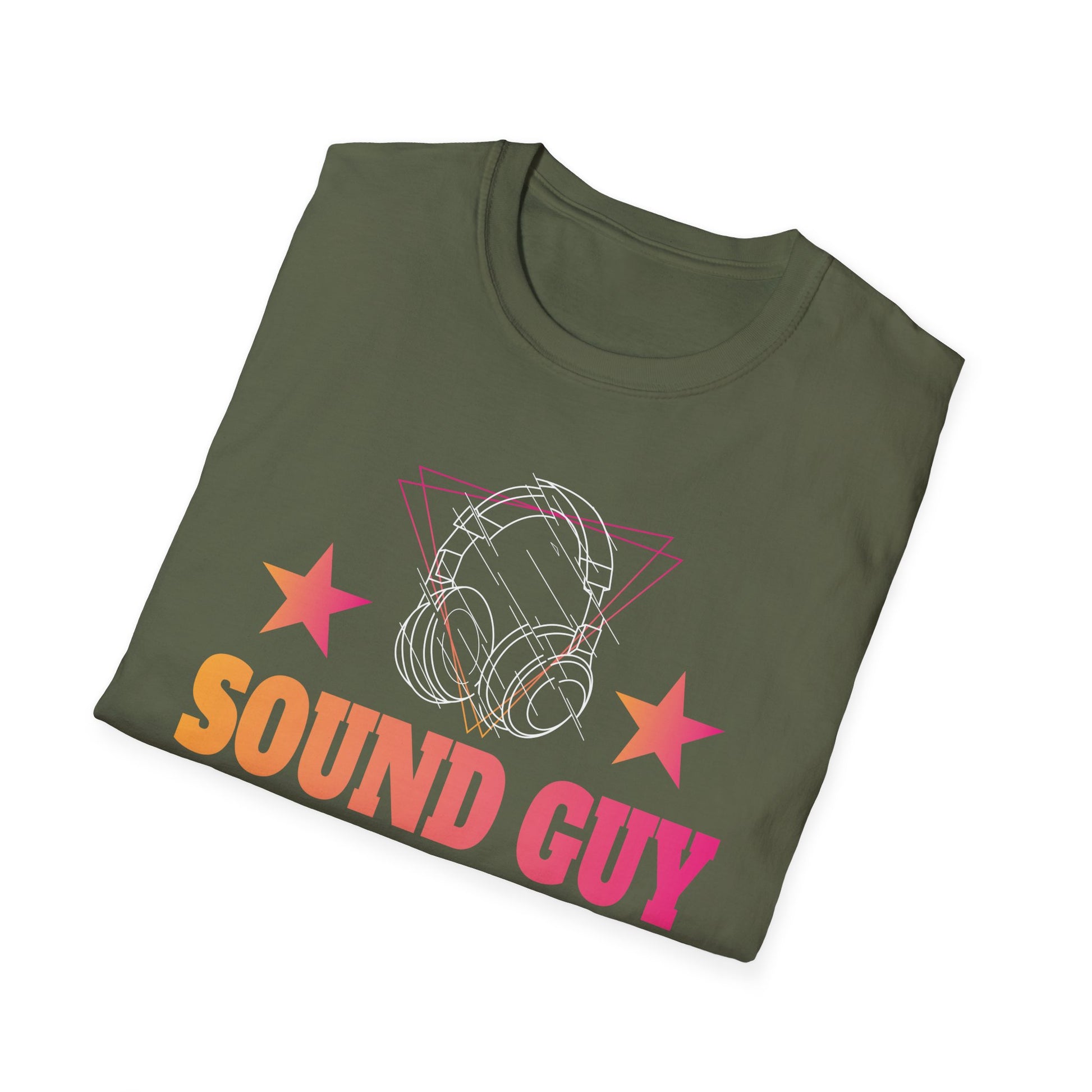 Sound Guy T-Shirt — Retro Headphones Tee for Audio Engineers & DJs