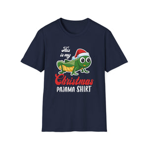 Christmas Pajama Shirt Tee — Cute Grasshopper in Santa Hat Holiday T-Shirt